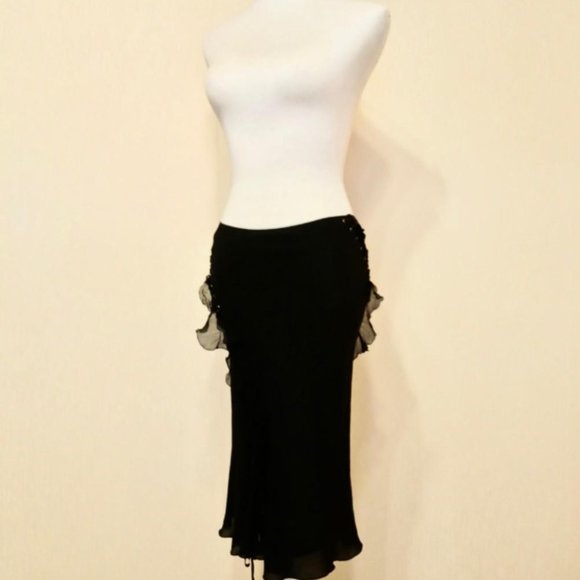 Dior Dresses & Skirts - Christian Dior Boutique Black Silk Skirt